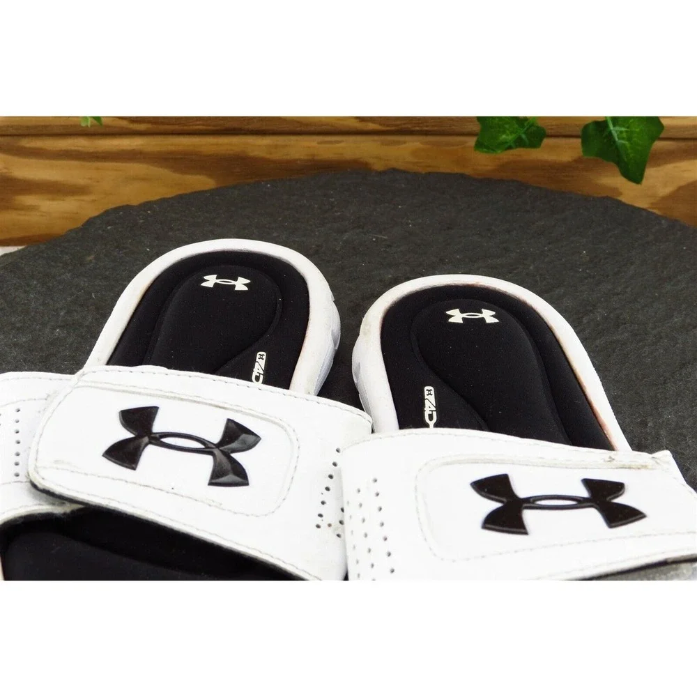 Under Armour Toddler‎ Unisex 11 Medium White Slide Synthetic